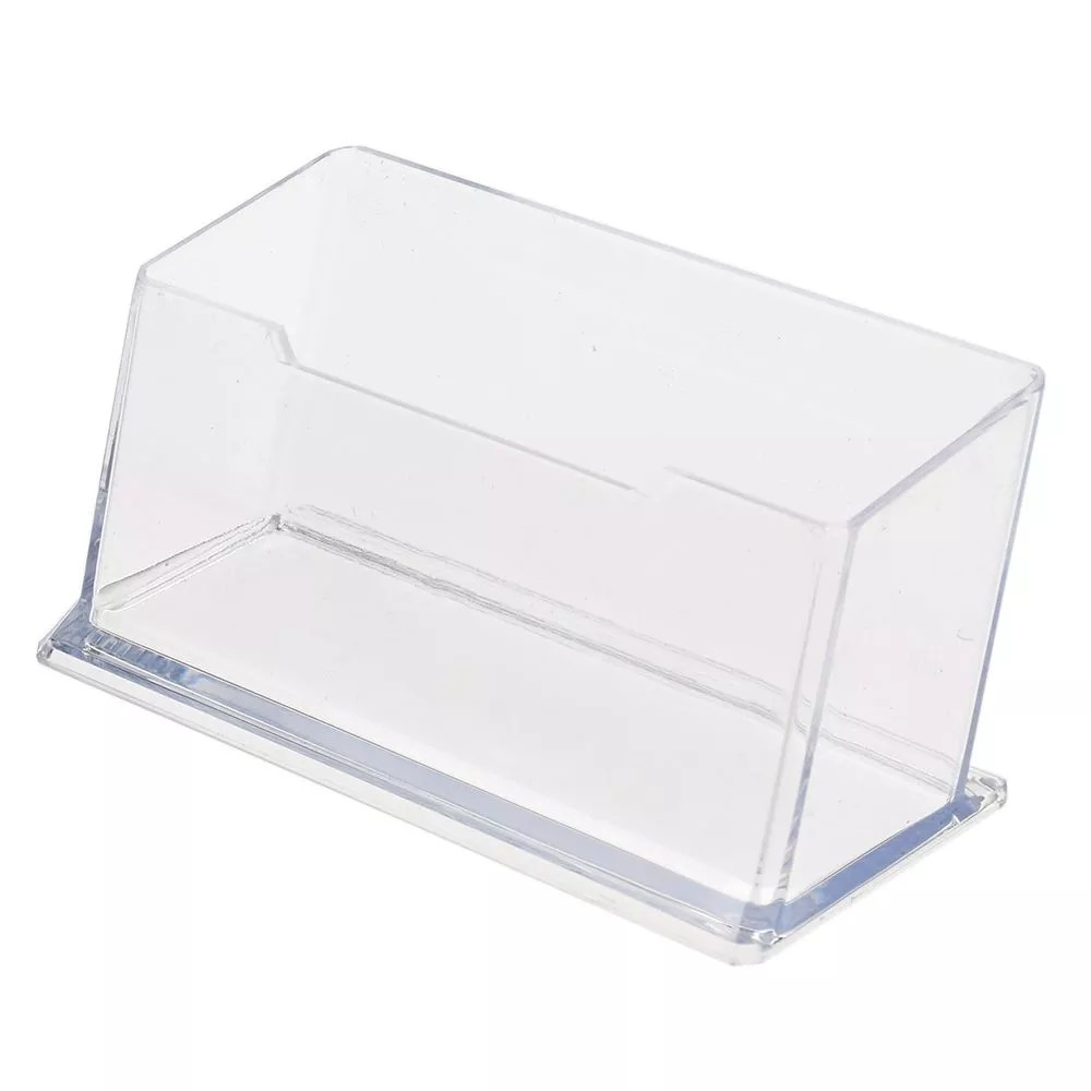 (10x5cm) Acryl Visitenkarten Halter Business Card Büro Ständer - Transparent