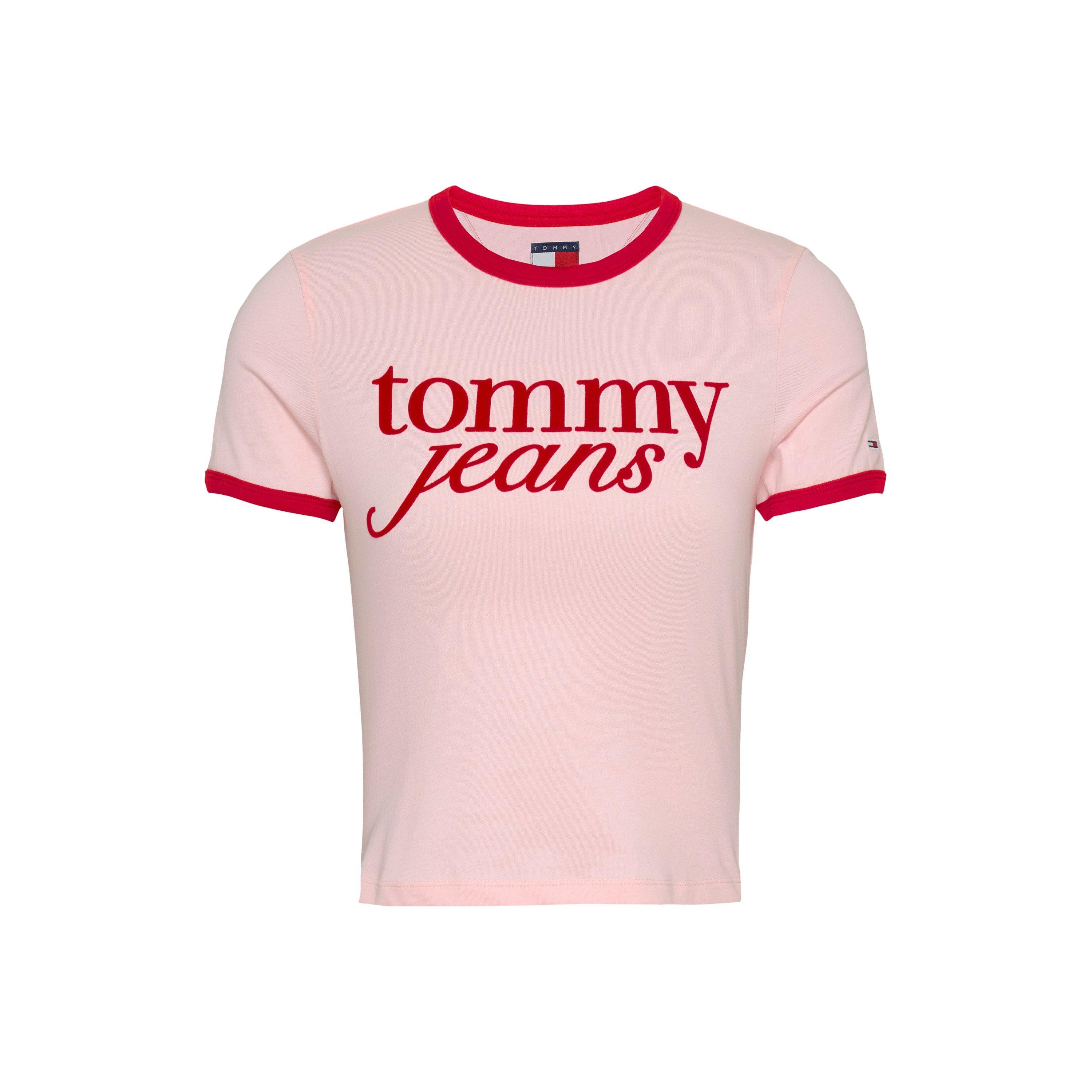 Tommy Jeans TJW SLIM SH SCRIPT RINGR TEE EXT