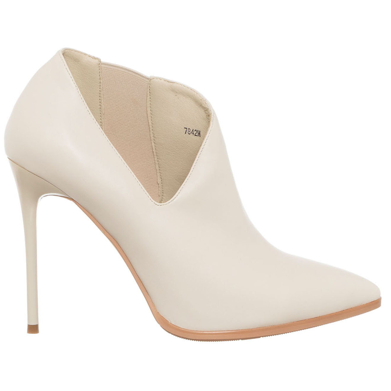Laura Biagiotti Bottines Felicia ivoire - Talon 10.5 cm