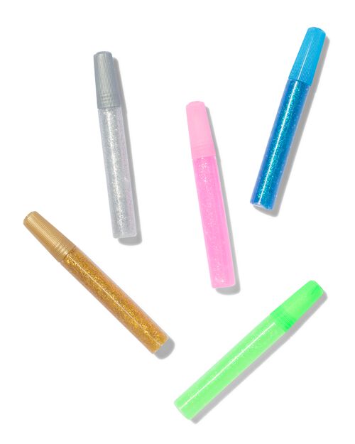 5 tubes de colle à paillettes