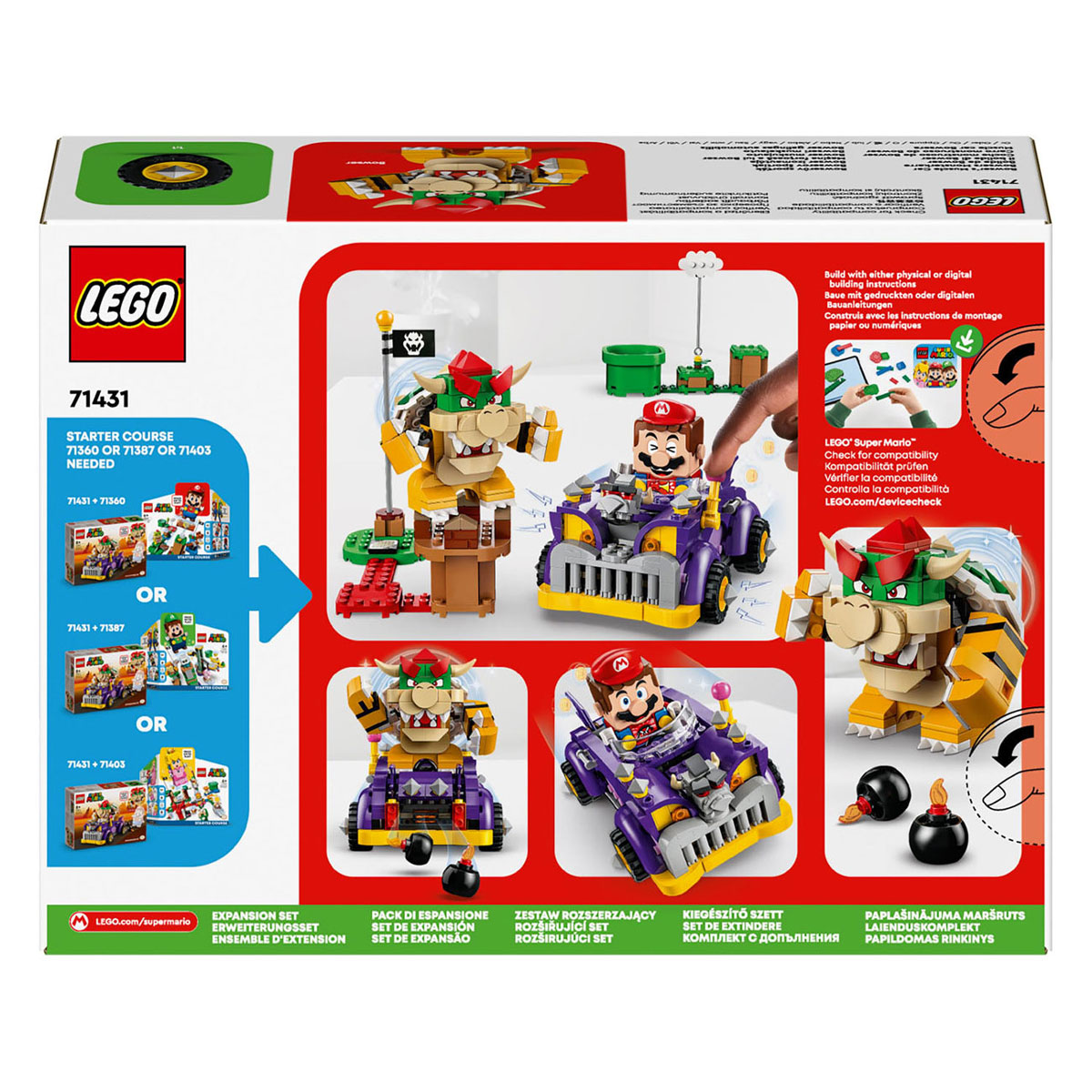 LEGO Super Mario 71431 Uitbreidingsset: Bowsers bolide
