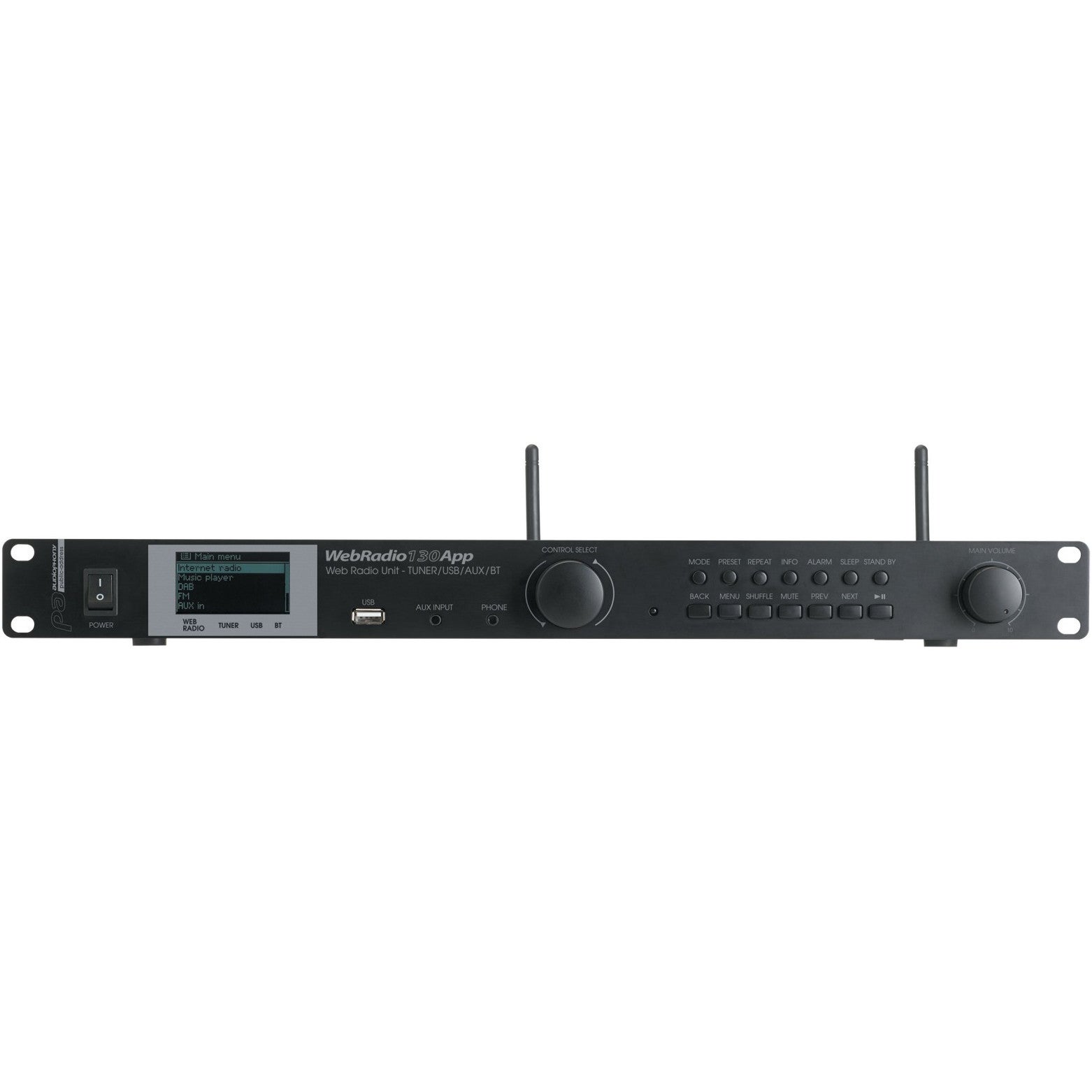 Audiophony Webradio130App radio/mediaspeler