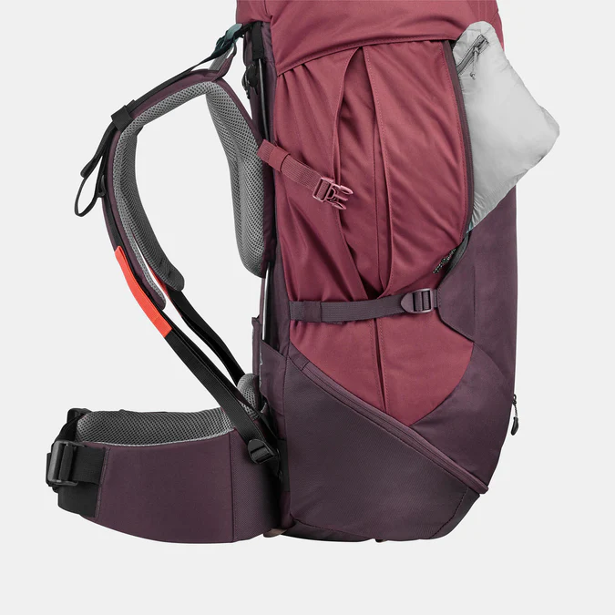 Decathlon Forclaz - Mochila Forclaz MT100 Easyfit Feminina de 50 litros para Mochilão