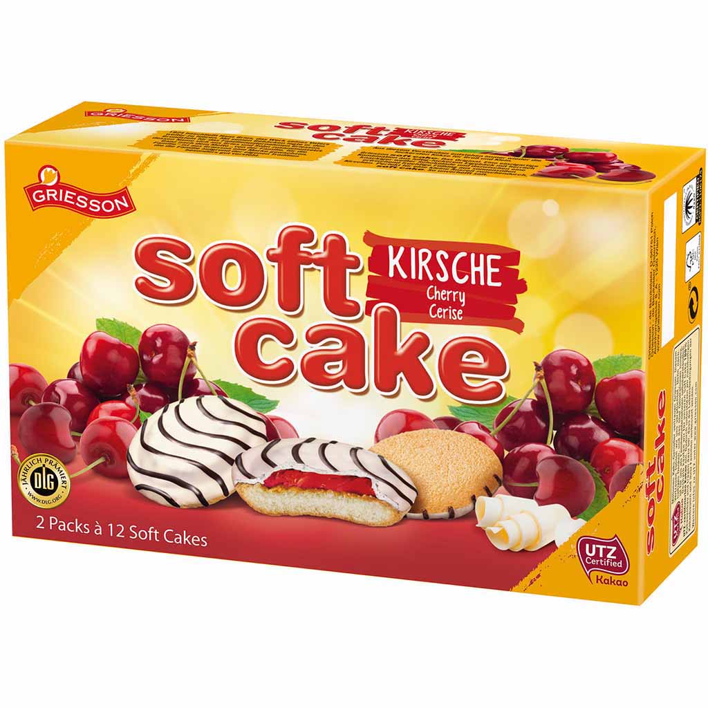 Griesson Soft Cake Kirsche 2x12er 300g MHD:1.5.25