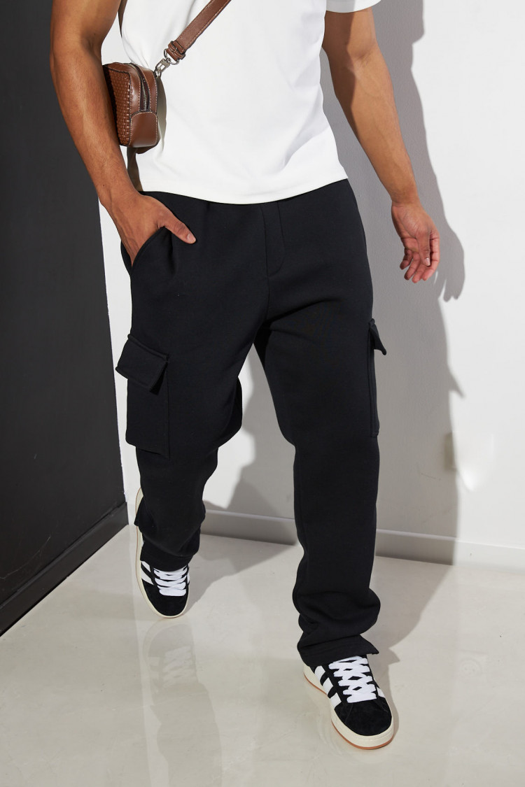 Jogging noir cargo