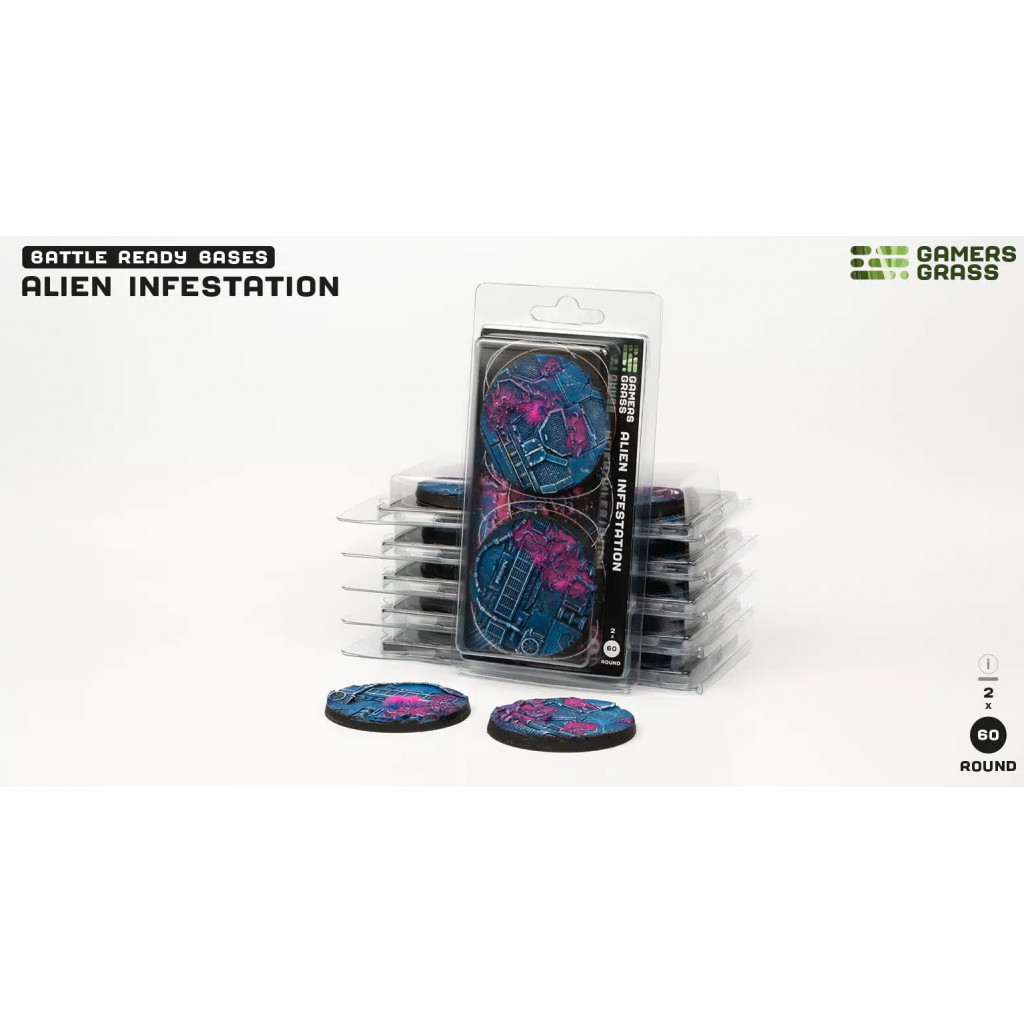Alien Infestation Bases, Round 60mm (x2)