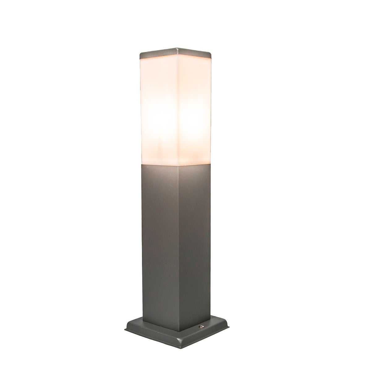 Moderne buitenlantaarn, donkergrijs, 45 cm, IP44 - Malios