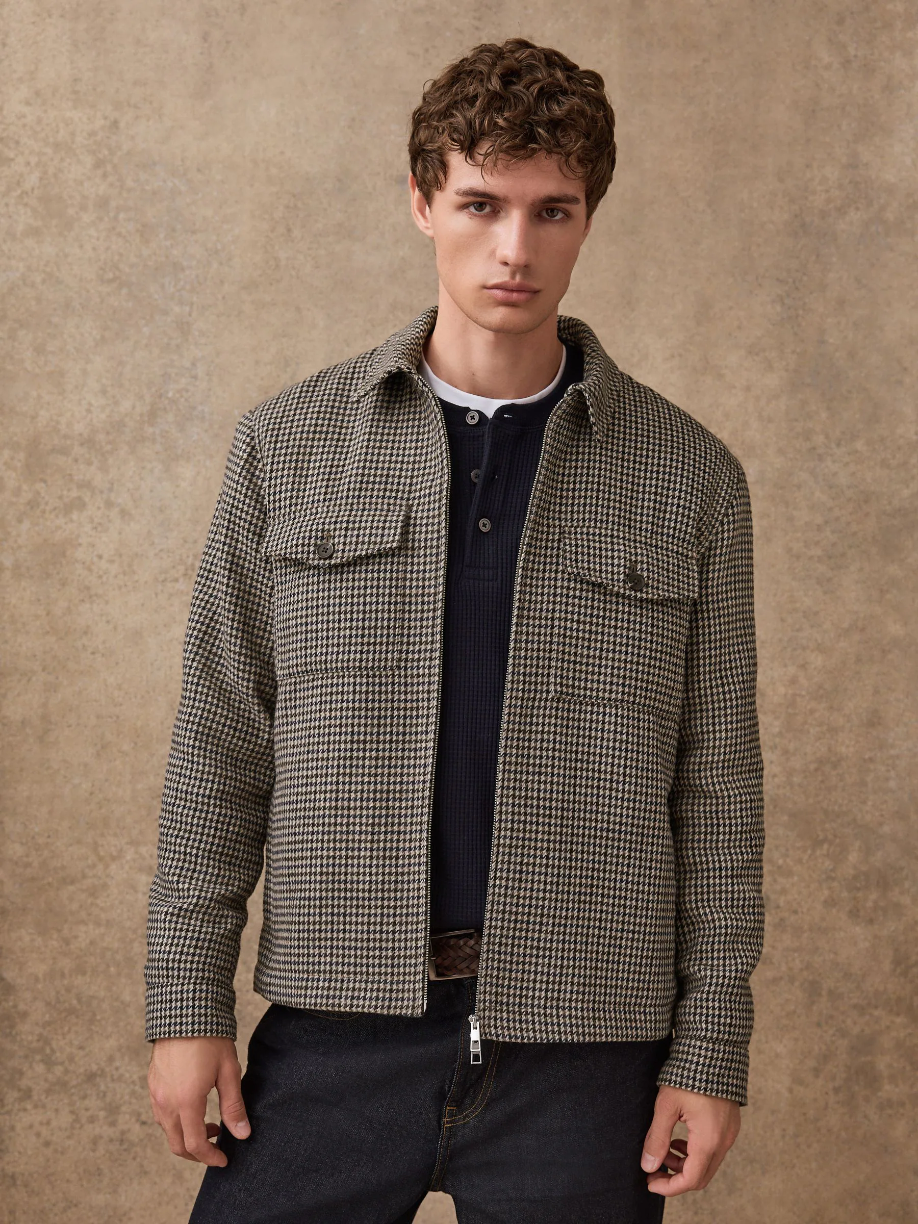 Grijs - Slimme Dogtooth Twin Pocket-jas