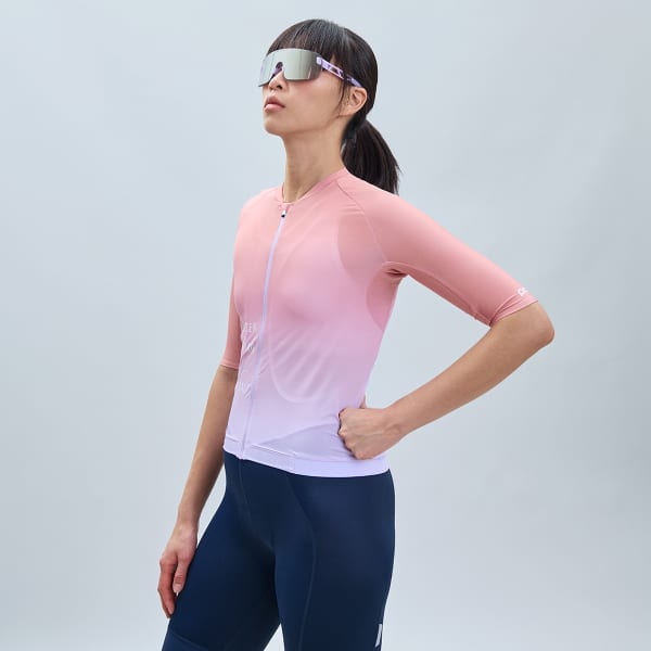 Maillot vélo POC W'S PRISTINE PRINT JERSEY GRADIENT PURPLE QUARTZ