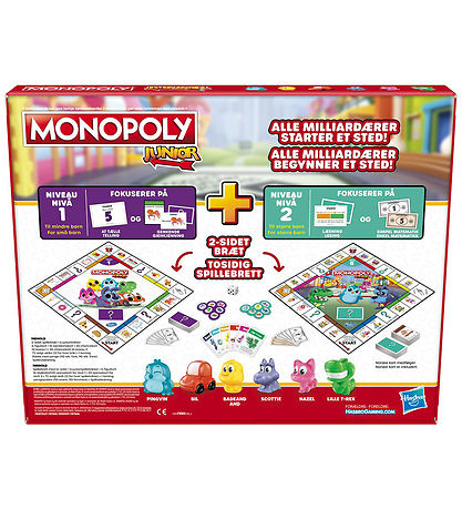 Hasbro Brettspiel - Monopoly Junior - 2-I-1