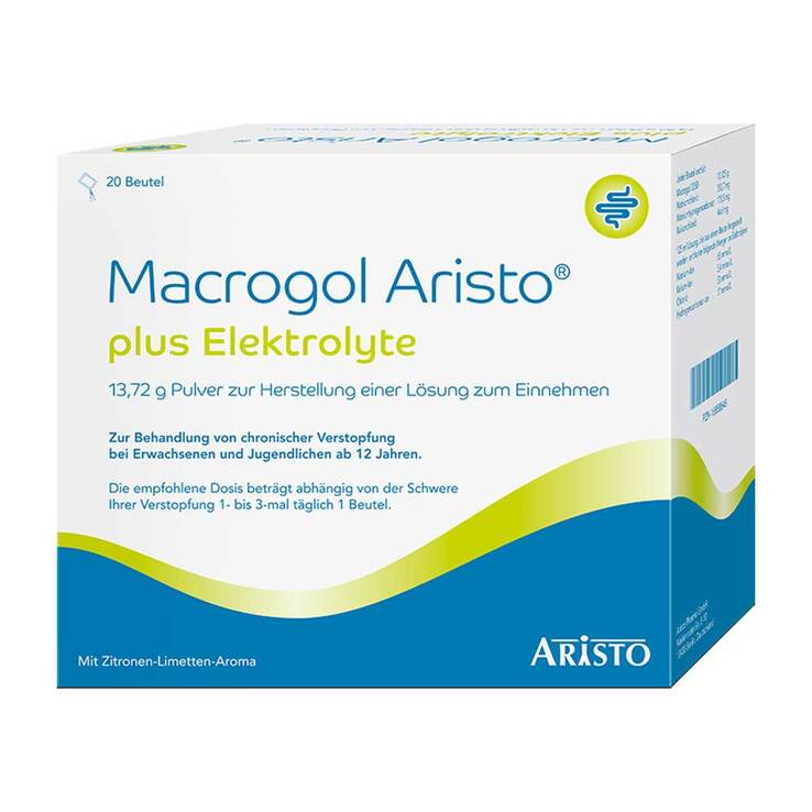Macrogol Aristo plus Elektrolyte 13,72 g Ple, 20 St