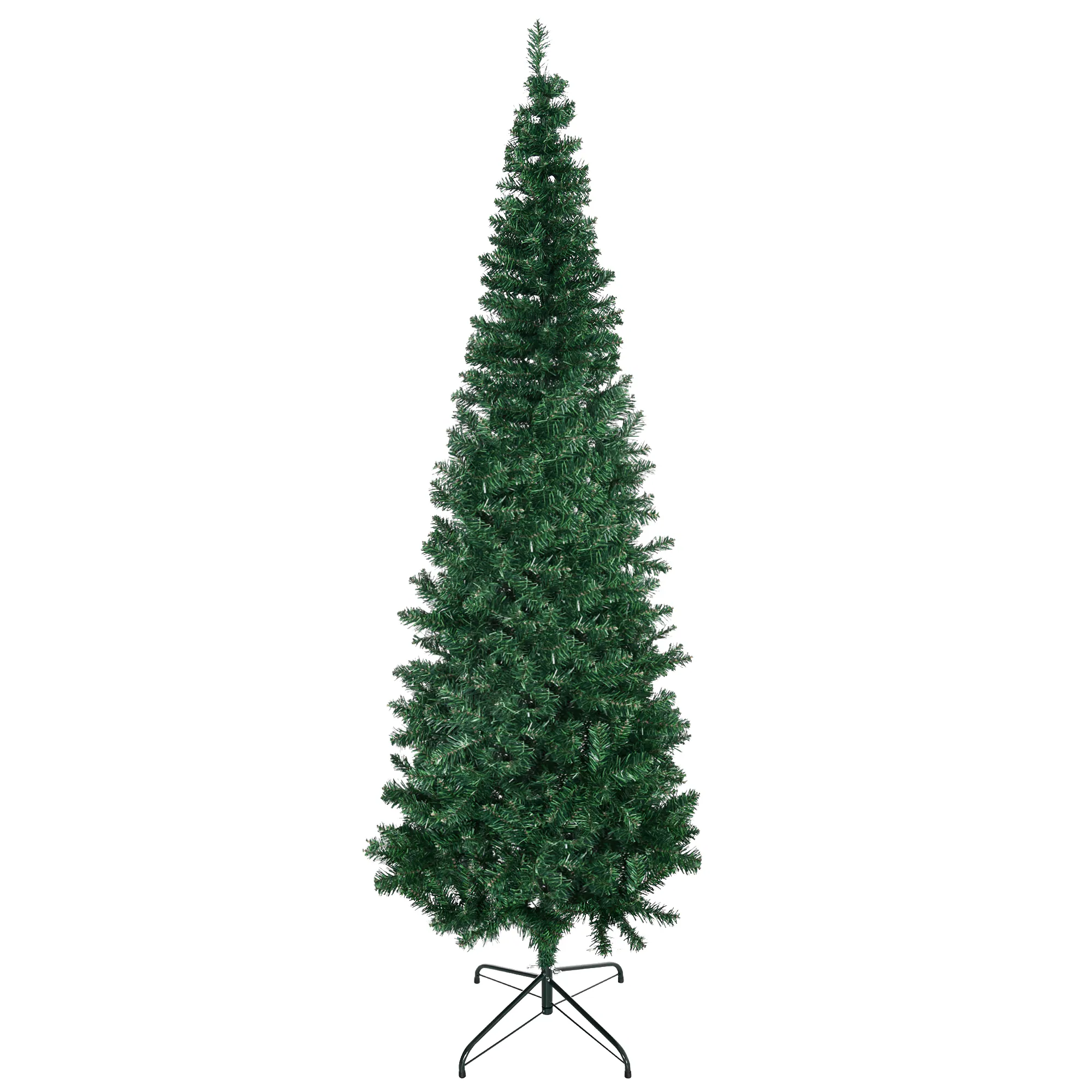 HOMCOM Tannenbaum mit Metallständer grün 81 x 210 cm (ØxH)