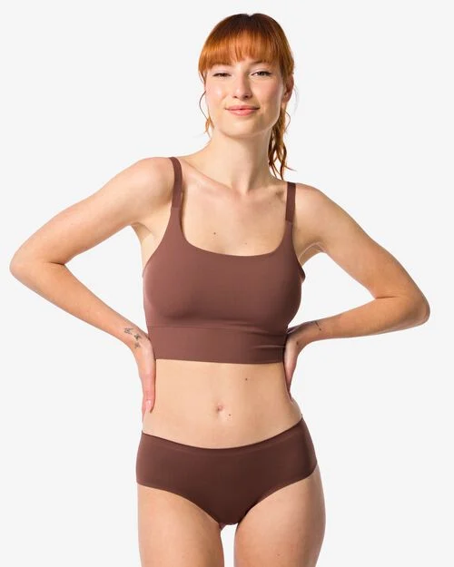 haut non préformé sans armatures ultimate comfort marron foncé