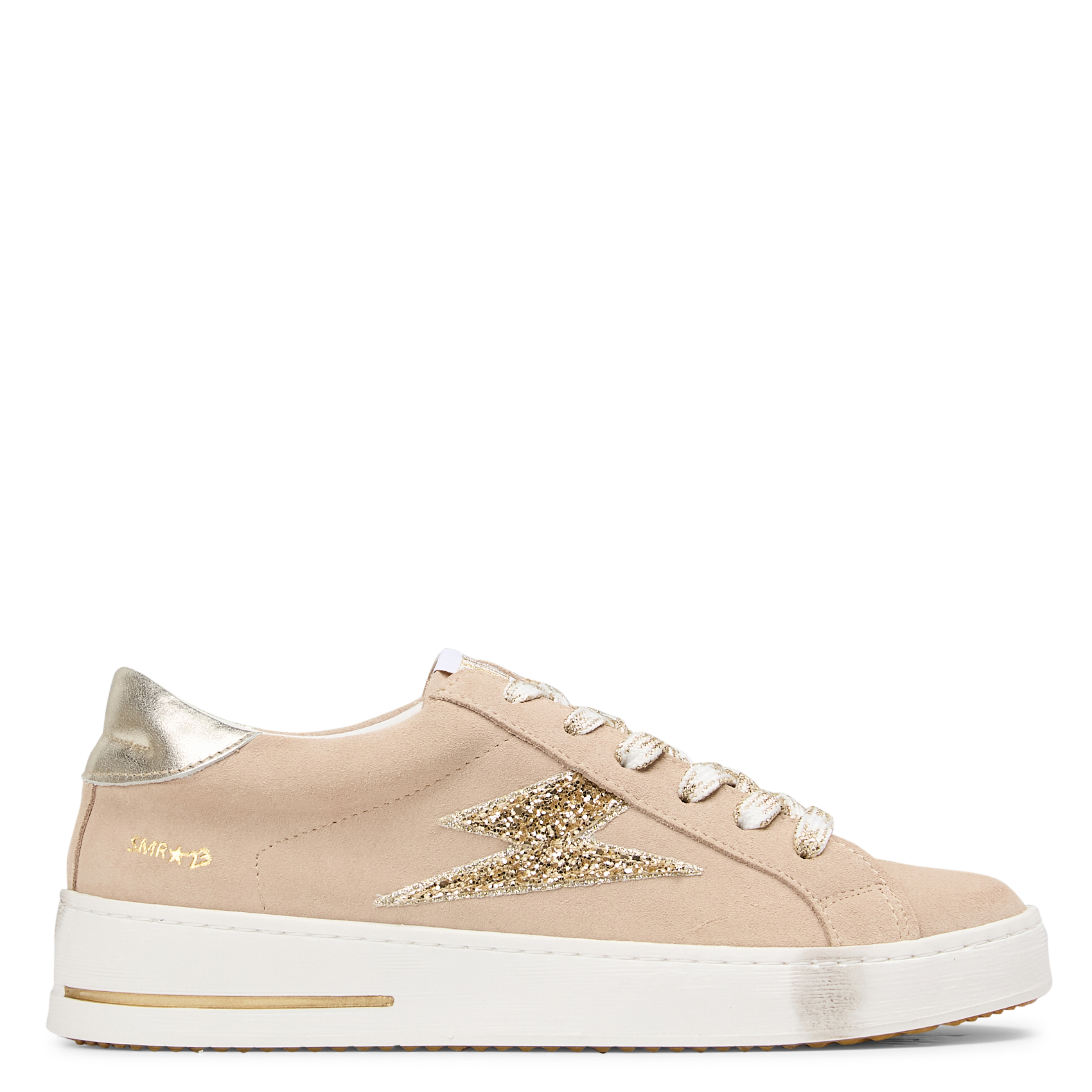 MAYA - Baskets basses à sequins | Beige