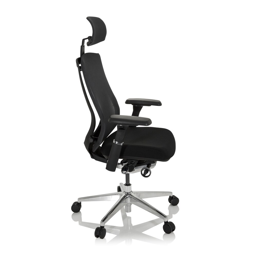 High End Bürostuhl INSPERO Stoff/Netzstoff mit Armlehnen hjh OFFICE