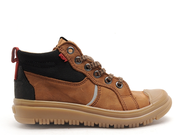 Bopy boots bottine enfant vesuve marron