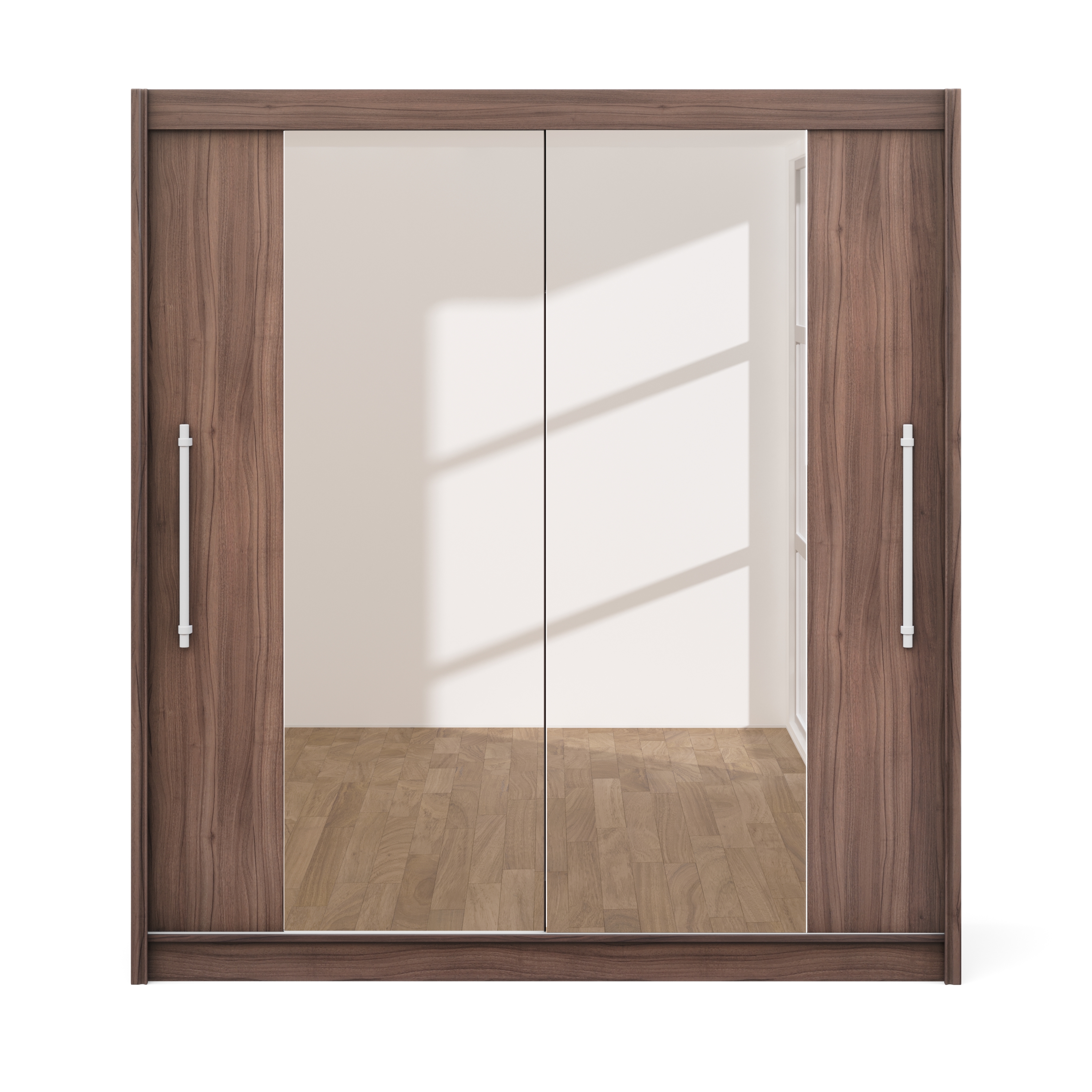 Kleiderschrank Schiebetüren mit Spiegel MONO 200 cm