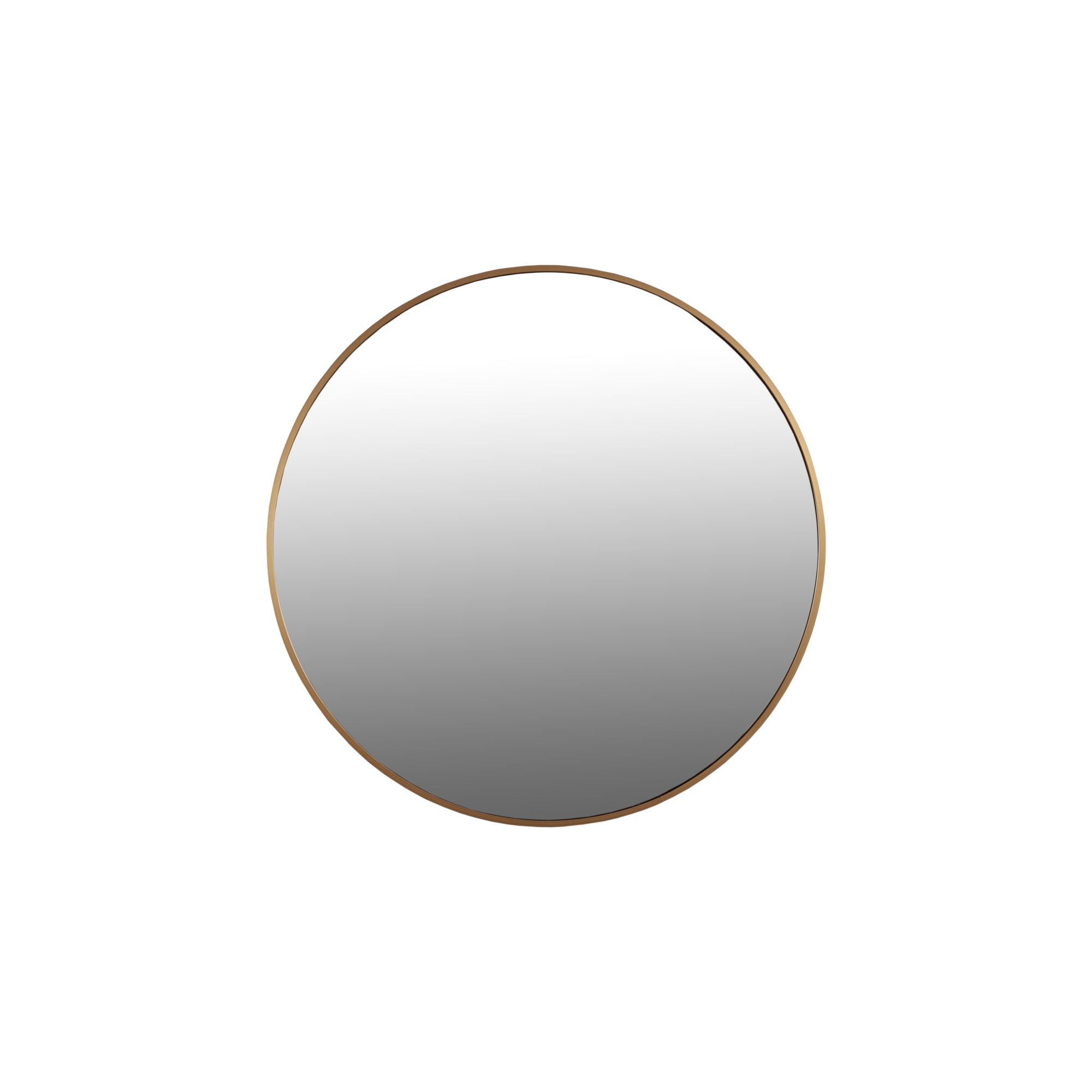 Spiegel rond 60 - brons