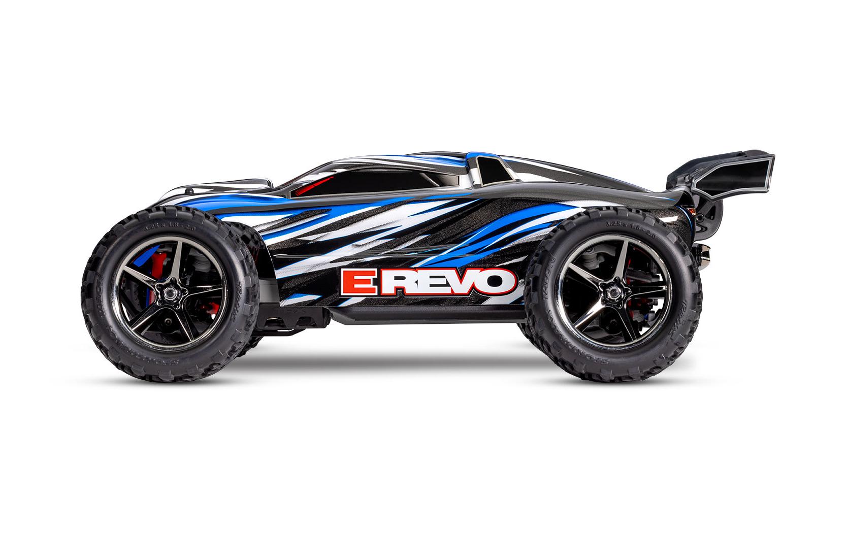 Truggy E-Revo Brushed Blau, RTR, 1:16<br>4x4 Offroad Modell im Massstab 1:16