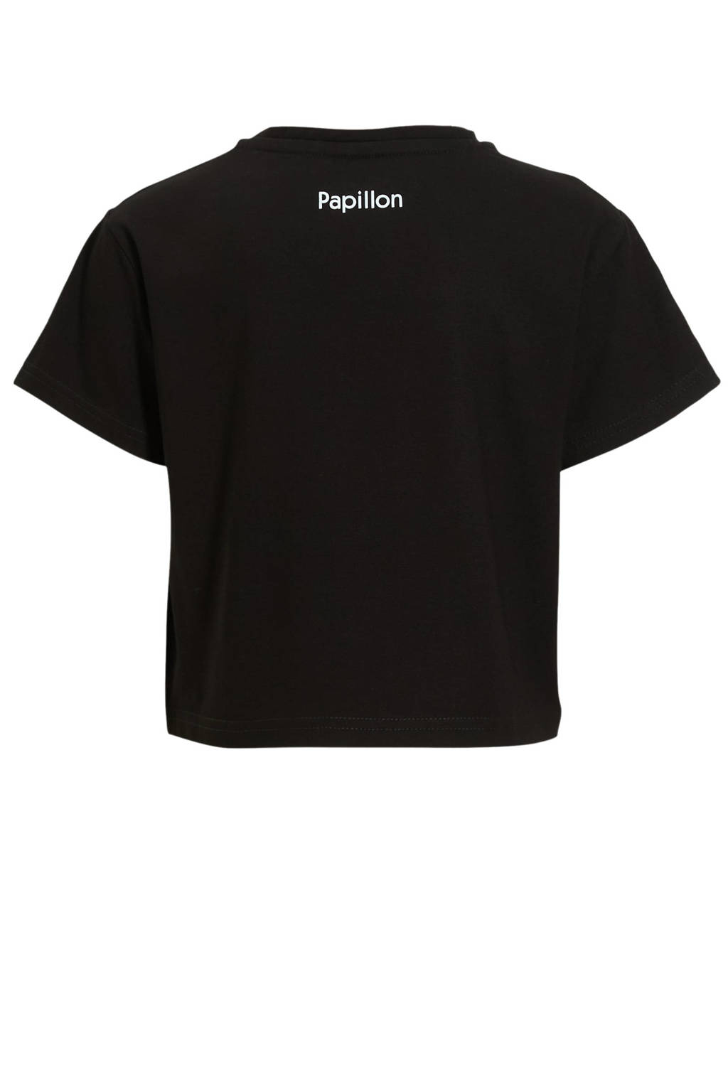 Papillon sportshirt zwart
