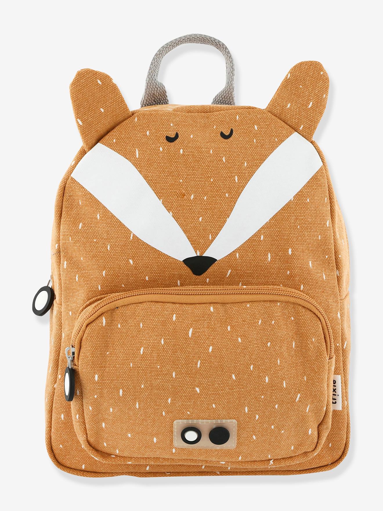 Mochila TRIXIE com estampa de animais, amarelo escuro, lisa.