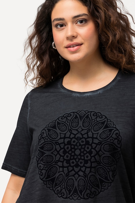 T-Shirt, Mandala, Classic, Rundhals, Halbarm