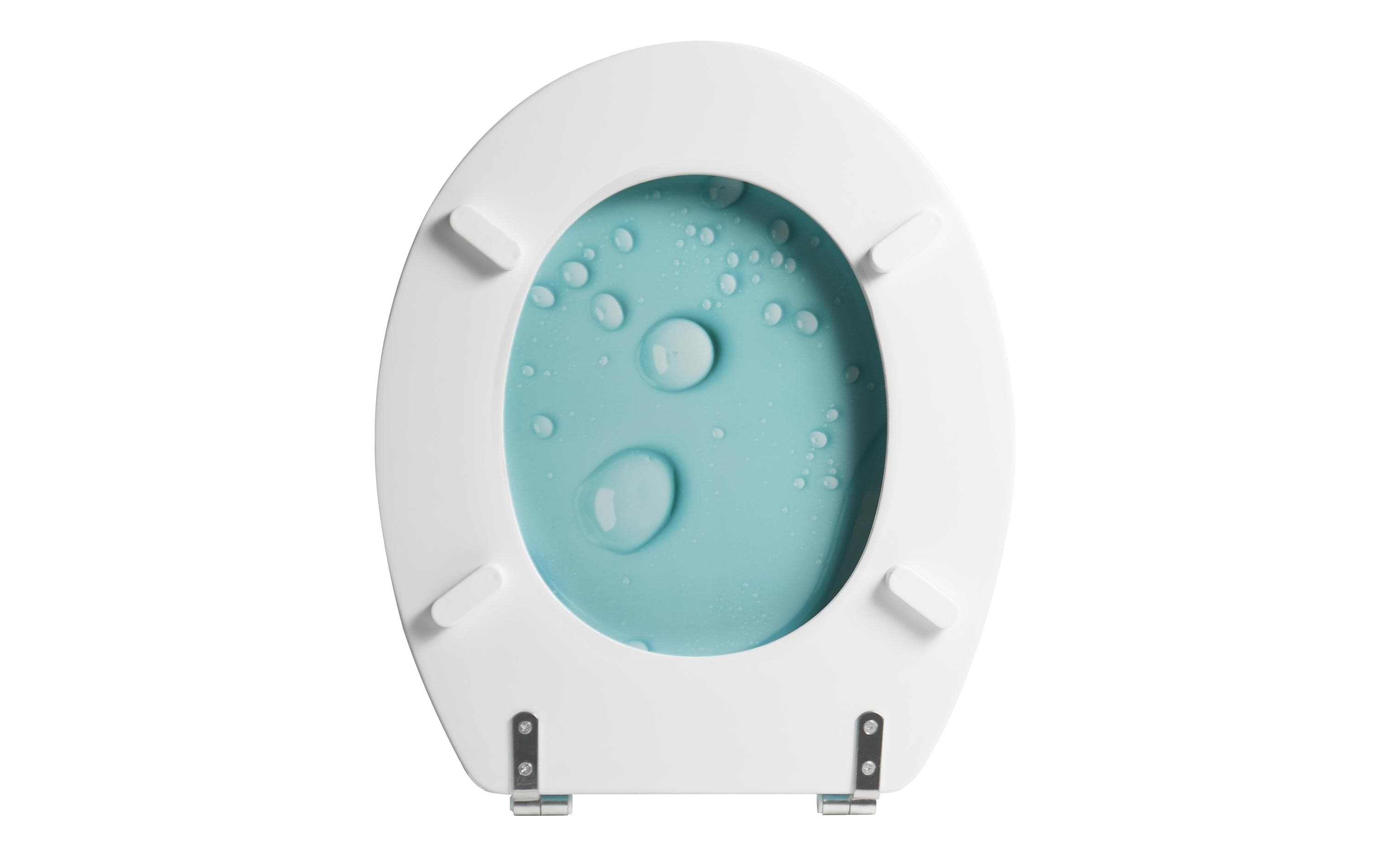 Toilettensitz Moana AquaToilettensitz mit Edelstahlscharnieren und rutschfester Unterseite