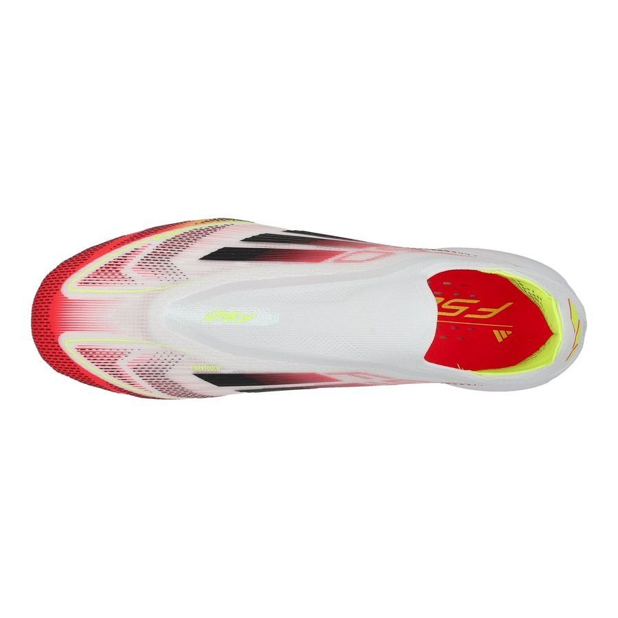 adidas F50 Elite Laceless FG Pure Victory - Blanc/Noir/Jaune