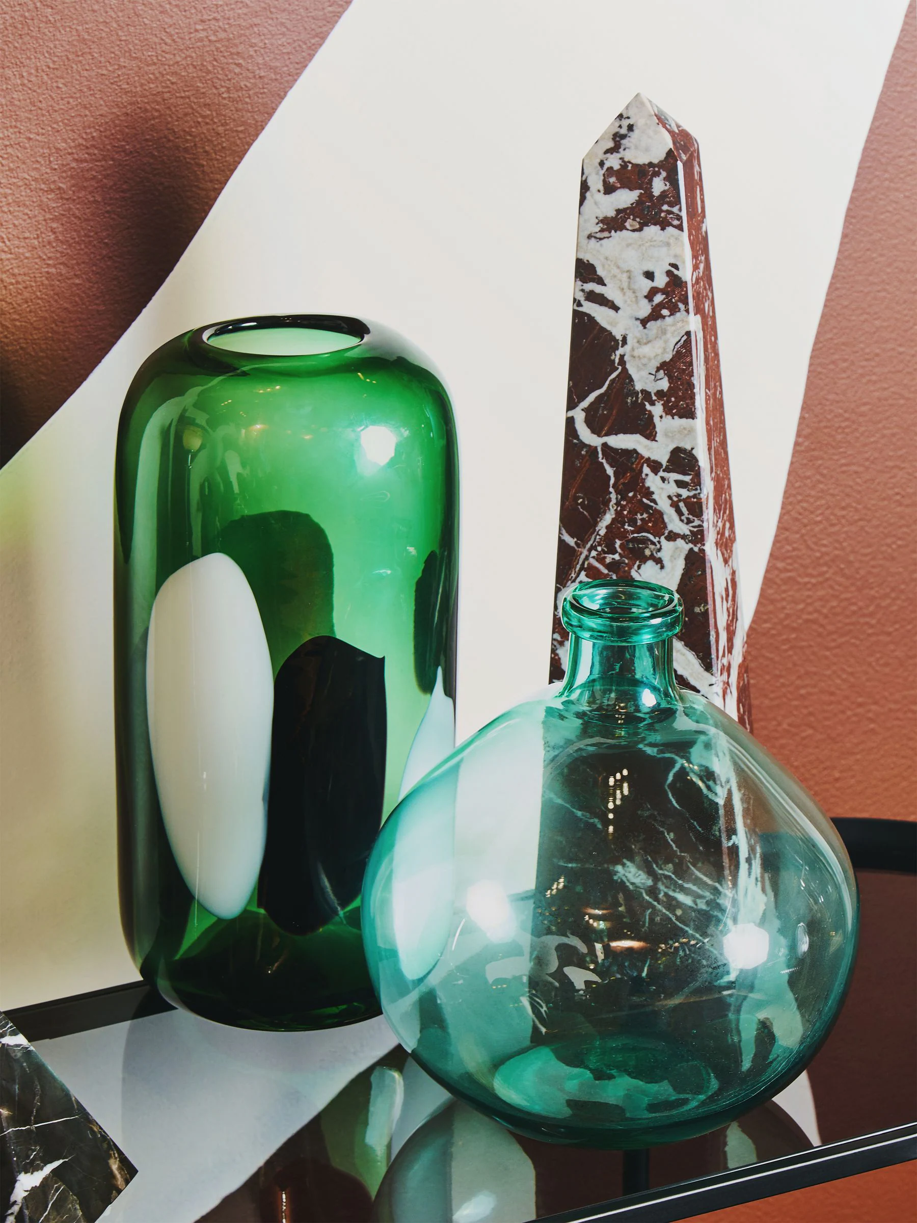 Fifty Five South Hakan Glass Vase