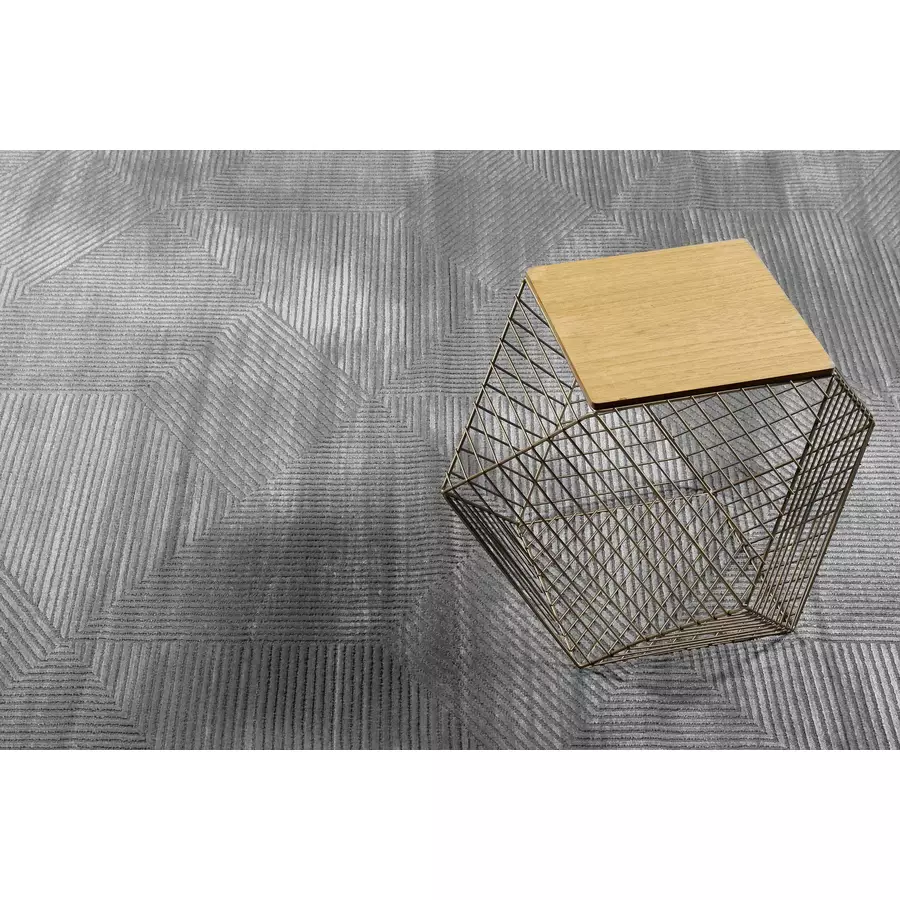 Esprit Kurzflorteppich Velvet Groove grau taupe