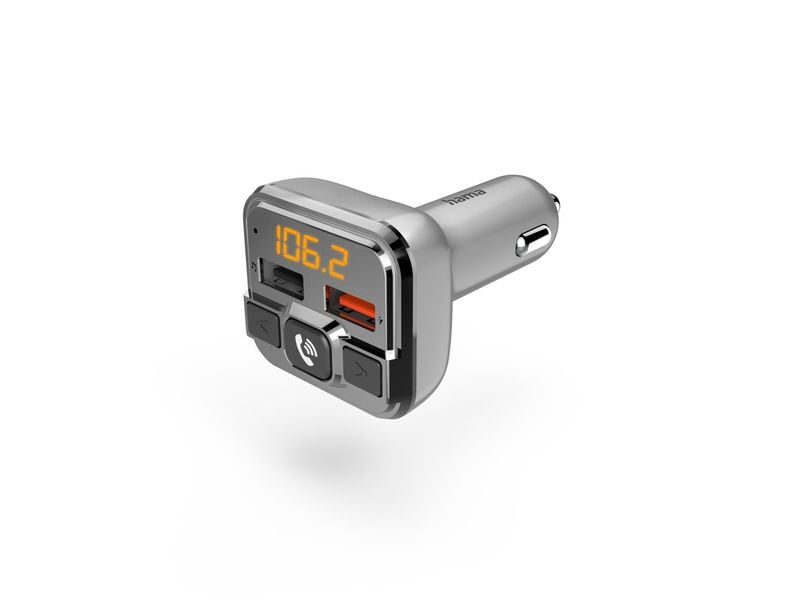 Hama Kfz-FM-Transmitter 2x USB Bluetooth-FM-Sender fürs Auto mit Freisprechfunktion und zwei USB-Ladeanschlüssen