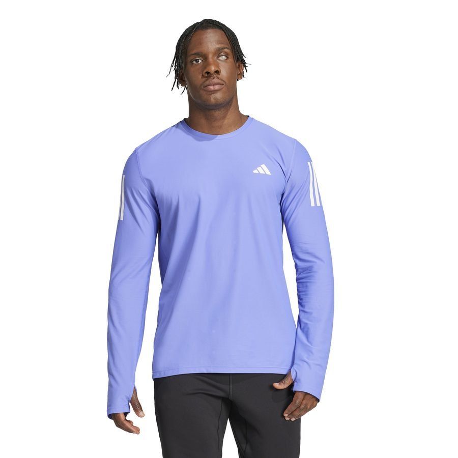 adidas Haut Running Own The Run - Bleu clair Manches Longues