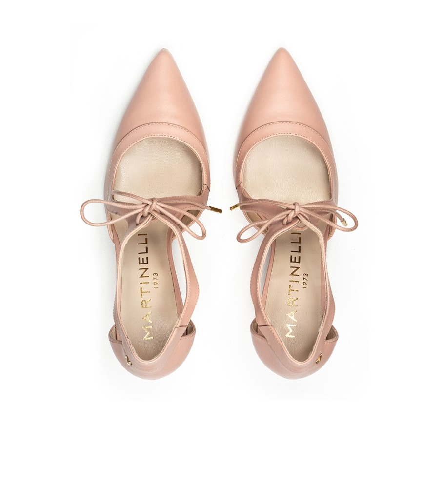 Sapatos Martinelli Thelma em couro nude - Altura do salto: 8,5 cm -