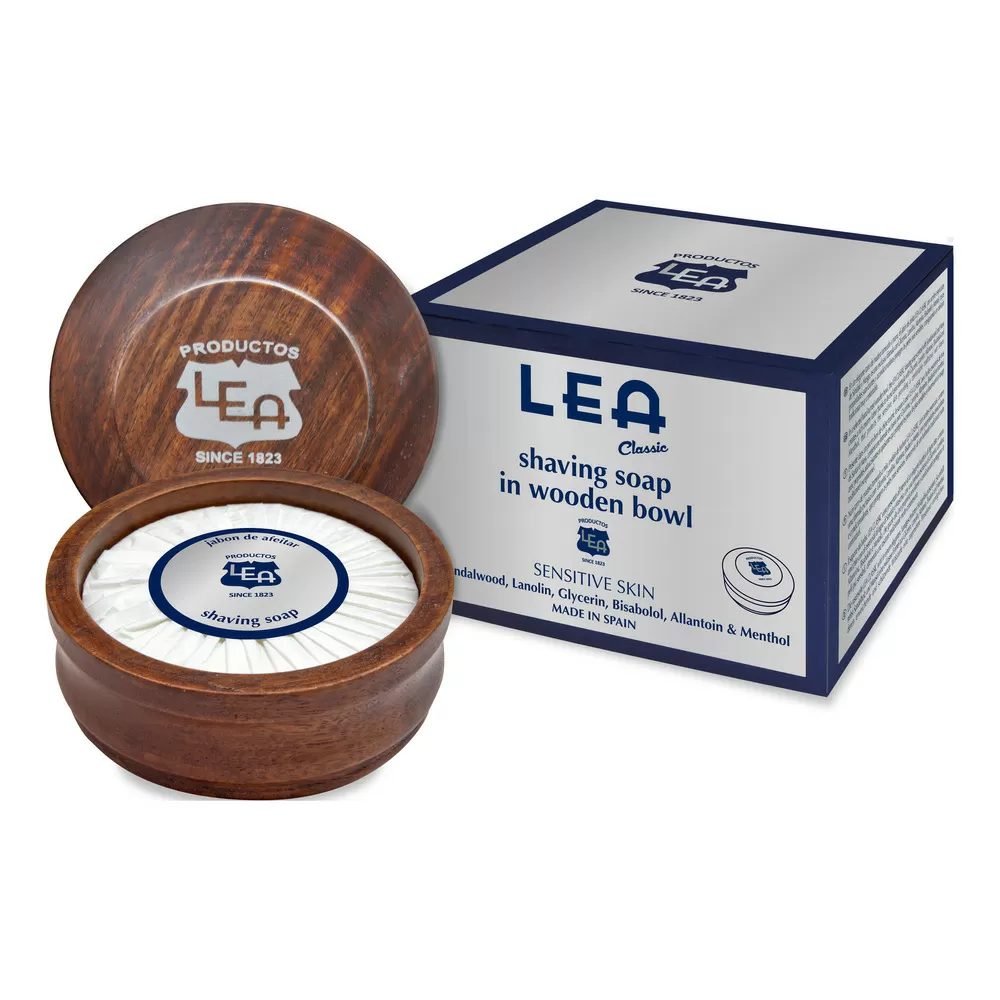 LEA Classic Barbersæbe i træskål - 100 gr.