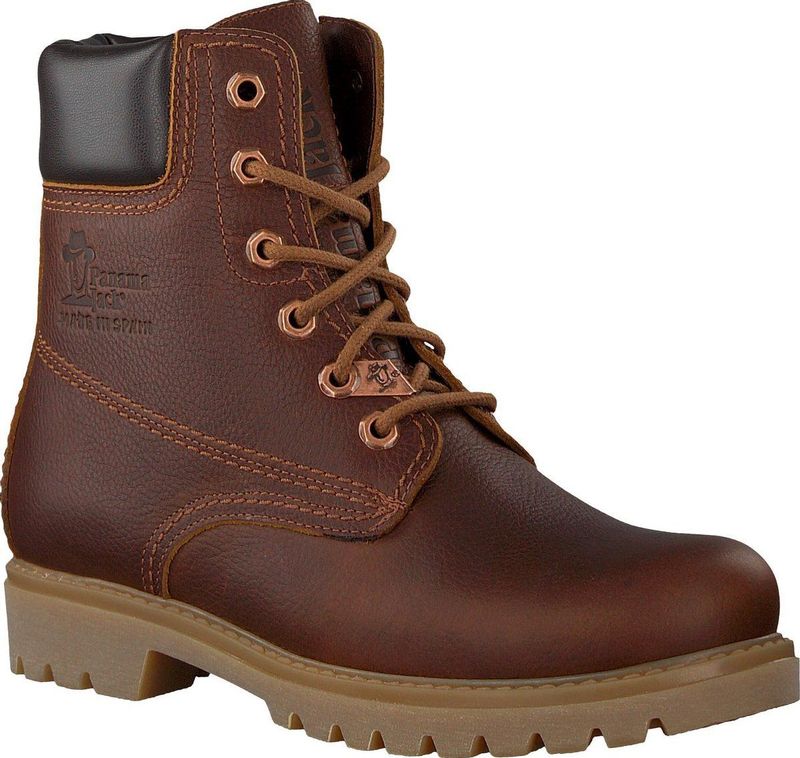 Panama Jack dames veterboots - Cognac