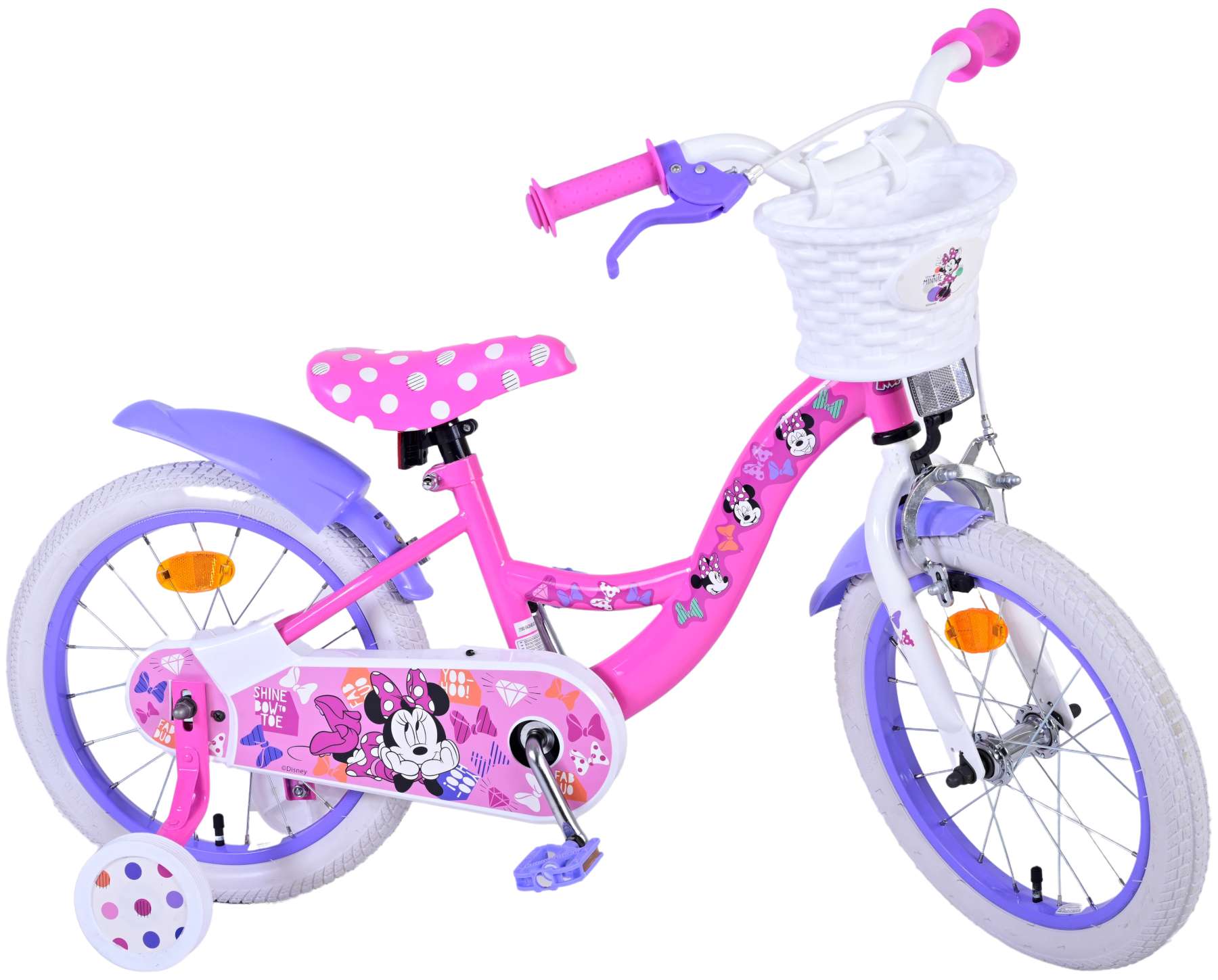 Kinderfahrrad Disney Minnie Cutest Ever Mädchen 16 Zoll Kinderrad Rosa