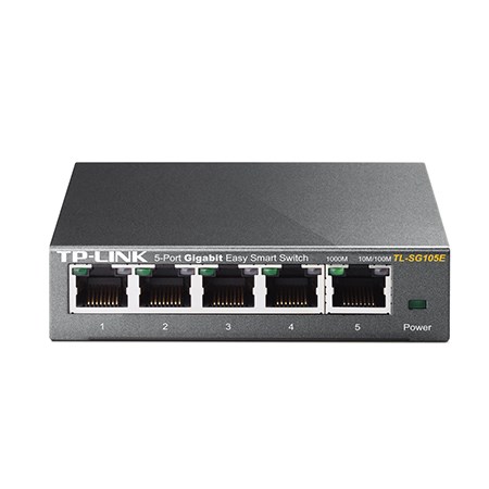 TP-link TL-SG105E Konfigurerbar gigabitswitch 5 porter