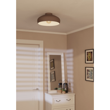 Eglo plafondlamp Mogano Ø 40 cm mokka