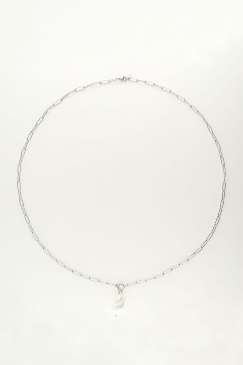 Schakelketting met parel bedel