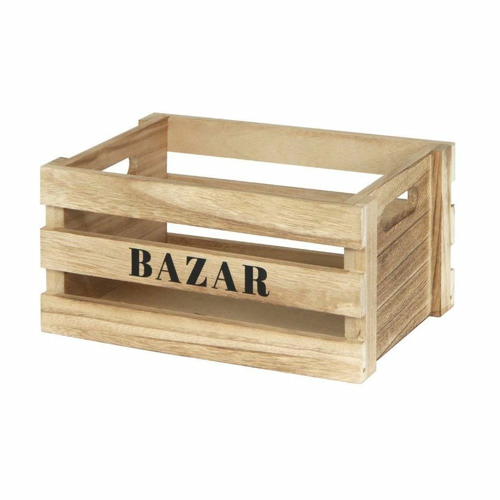 Cagettes en bois bazar (lot de 3)