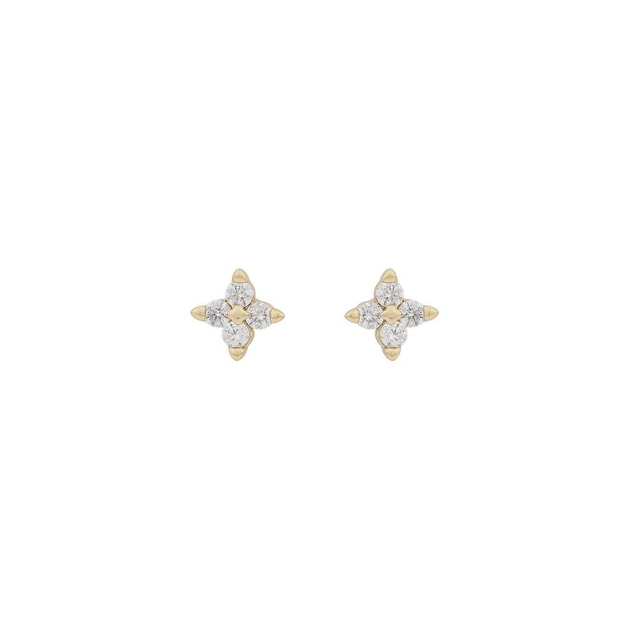 Snö Of Sweden Wish Small Earrings Gold/Clear 5mm