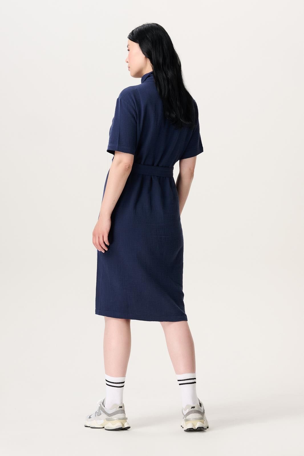Noppies Maternity Jurk met voedingsfunctie - Naval Academy