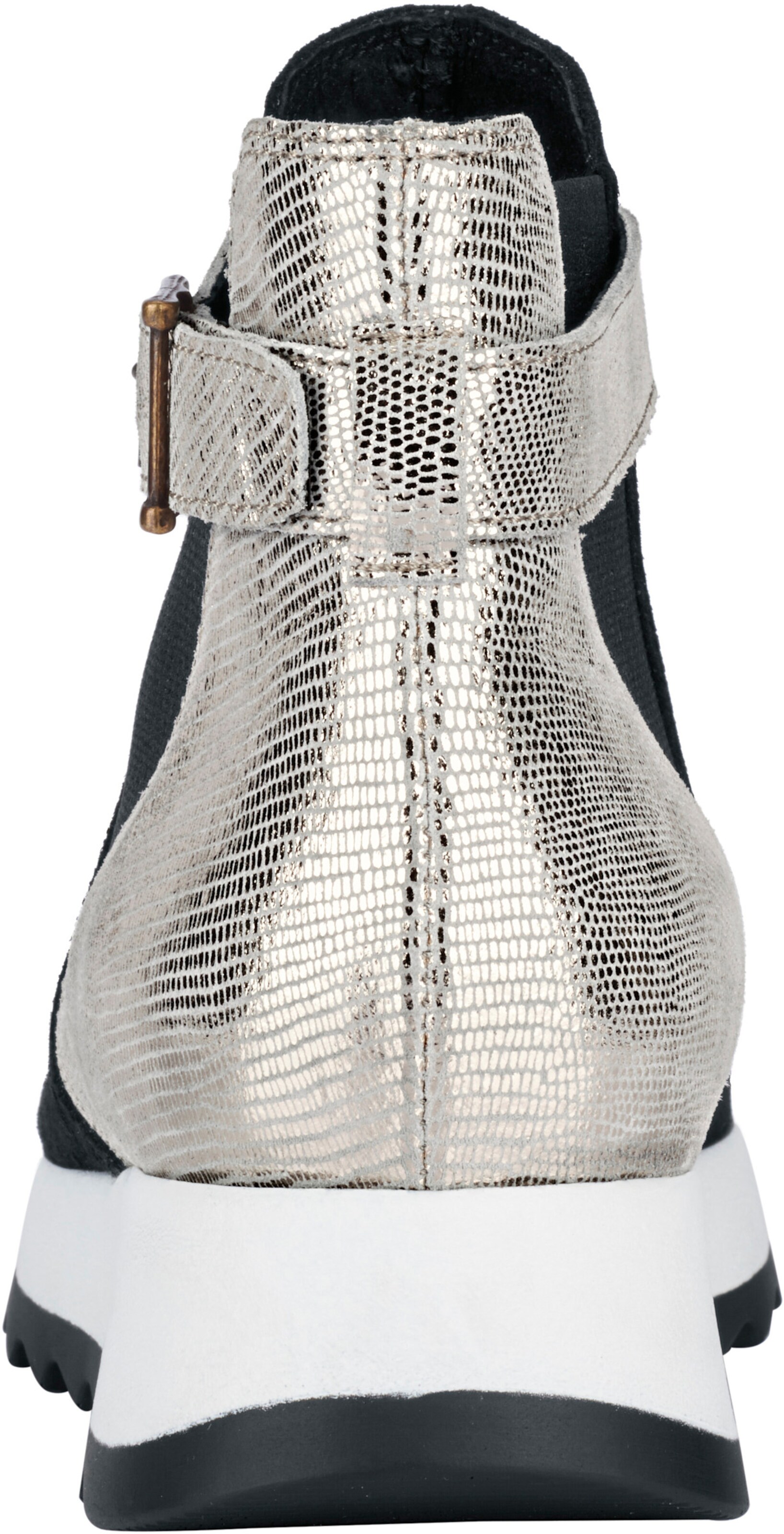 heine Stiefelette in schwarz-champagner