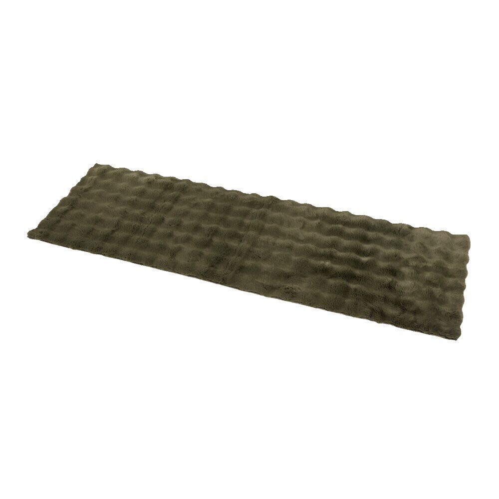Tapis fausse fourrure rectangulaire relief bulle 90x150cm - 4 modèles