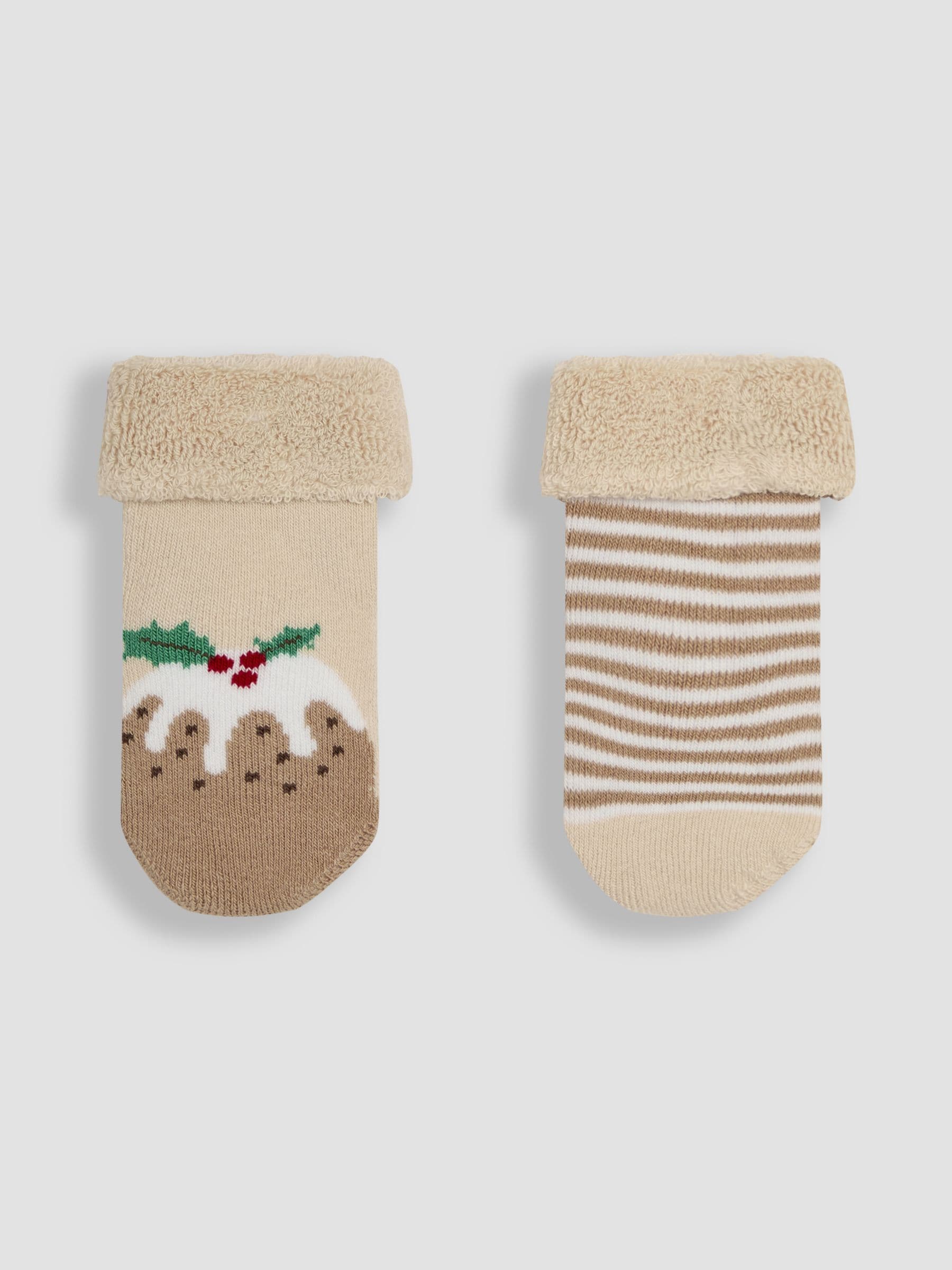 Jojo Maman Bébé - verpakking van 2 paar kerstsokken