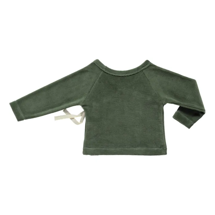 Poudre Organic Cache-cœur Velvet Crocus | Vert sapin