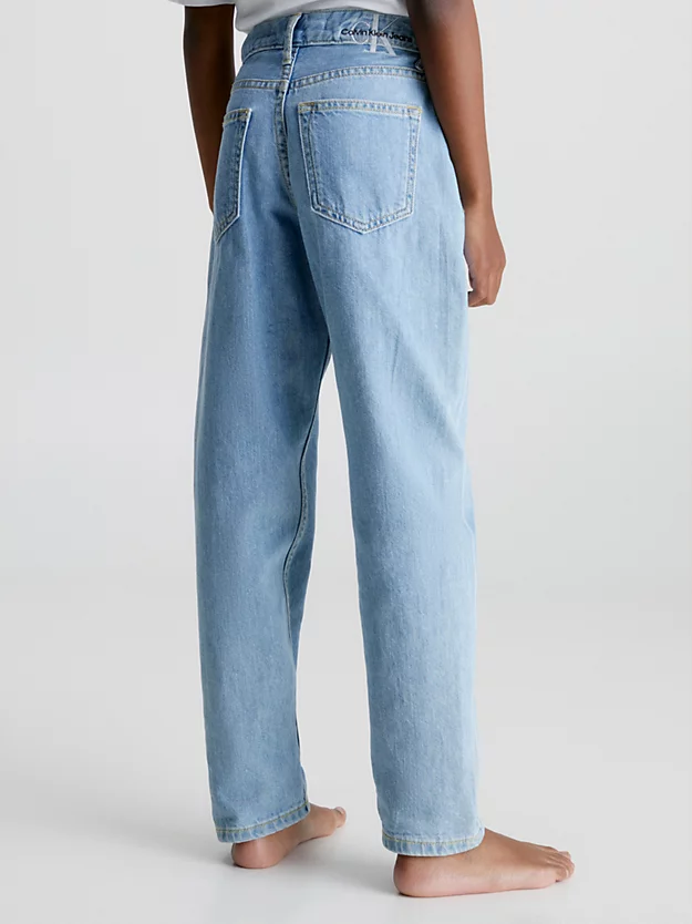 calças jeans de perna larga