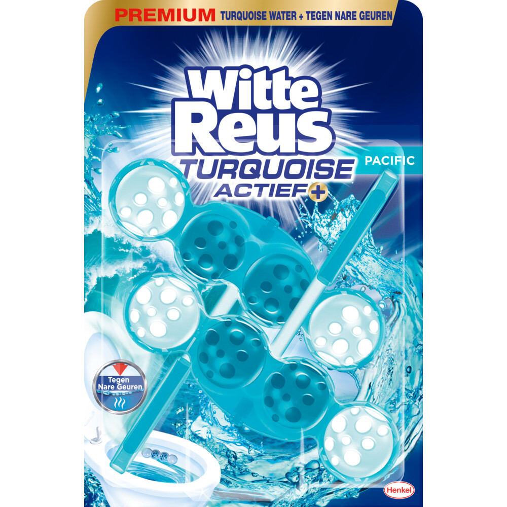 Witte Reus Toiletblok Turquoise Actief2 stuks