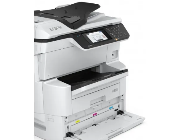 Epson WorkForce Pro WF-C878RDWF - Multifunktionsprinter - farve - blækprinter - A3 (297 x 420 mm) (original) - A3 (medie) - op til 22 spm (kopiering) - op til 24 spm (udskriver) - 335 ark - 33.6 Kbps - Gigabit LAN, Wi-Fi(n), USB 3.0, USB 2.0 vært