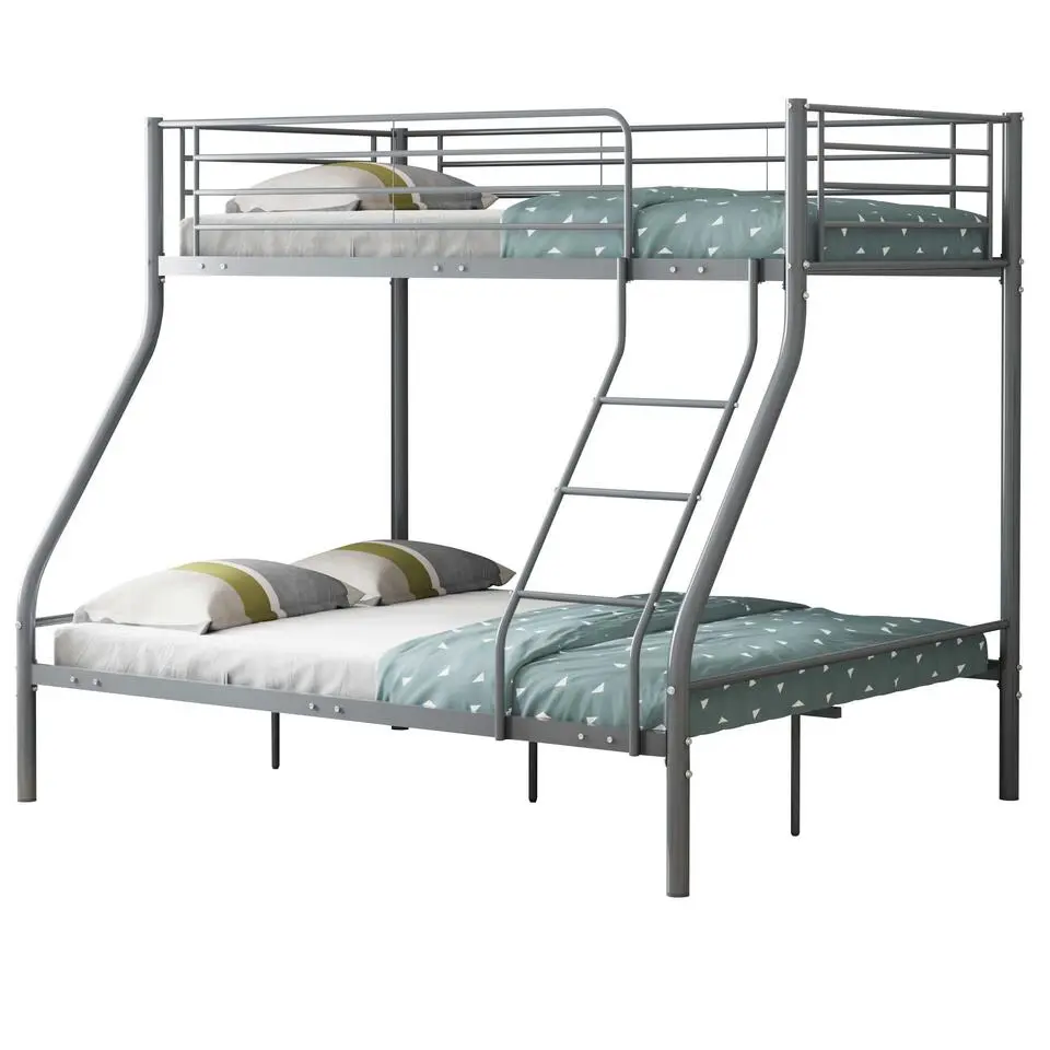 Stapelbed Trixie 90x200 & 140x200 - metaal - mat grijs